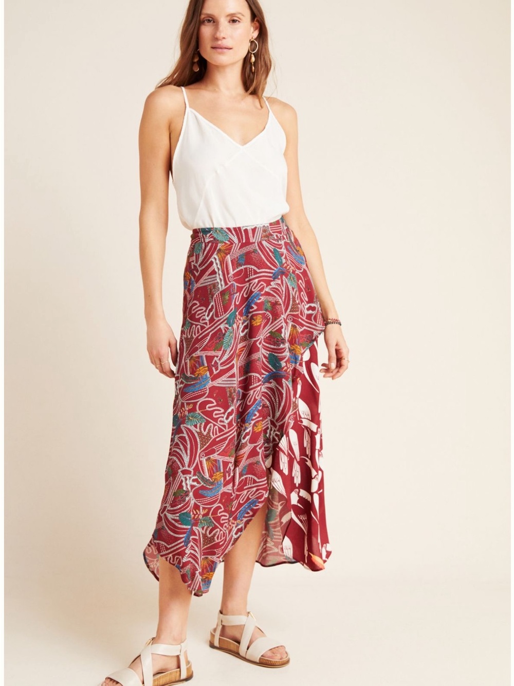 FARM Rio Culebra Midi Skirt-Size Medium